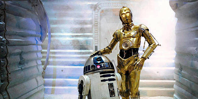 Star warssont au cinéma avec rade et c3po