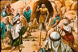 David Gathers 400 Men in the Cave at Adullam