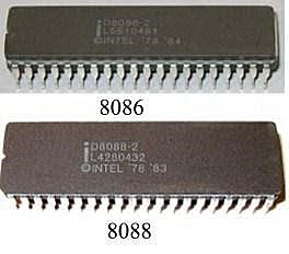 Procesadores Intel 8086 y 8088