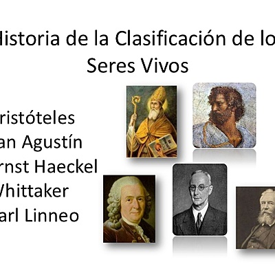 Timeline: Aspectos históricos de la clasificación de los seres vivios