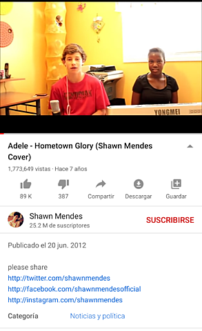 Cover videos on Youtube.