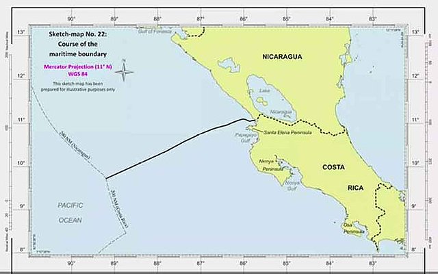 Delimitación Marítima Nicaragua Costa Rica