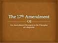 17th amendment