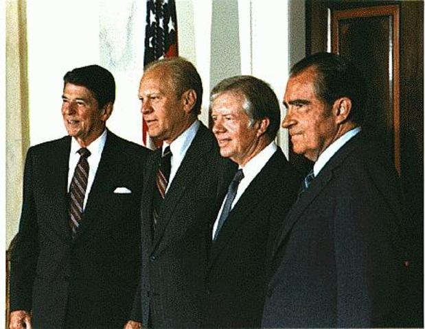 •	Jimmy Carter negotiates the Camp David Accords to promote peace in the Middle East