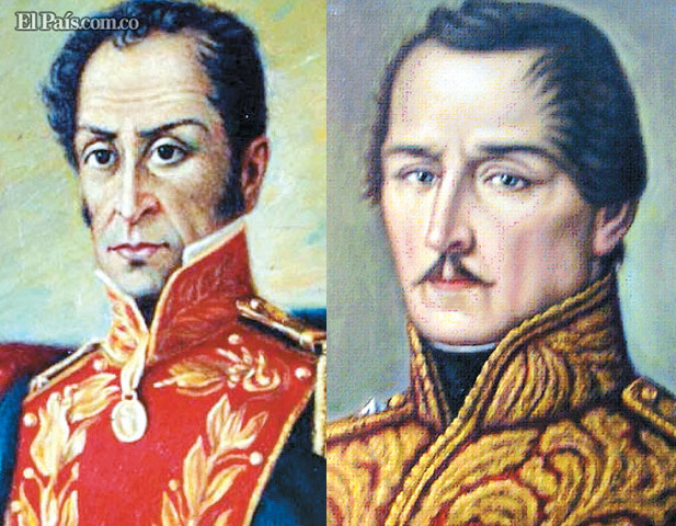 Simón Bolívar y Francisco de Paula Santander juran en Cúcuta como presidente y vicepresidente, respectivamente, de la República de la Gran Colombia.