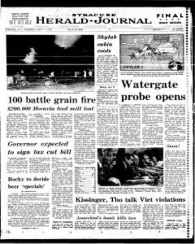 Televised Senate hearings on Watergate begin