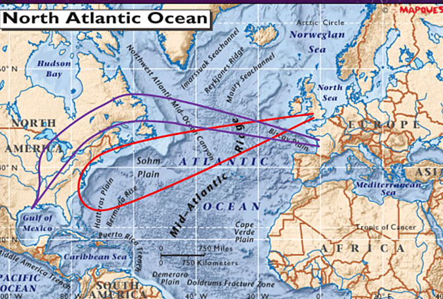 Finding an all-water route