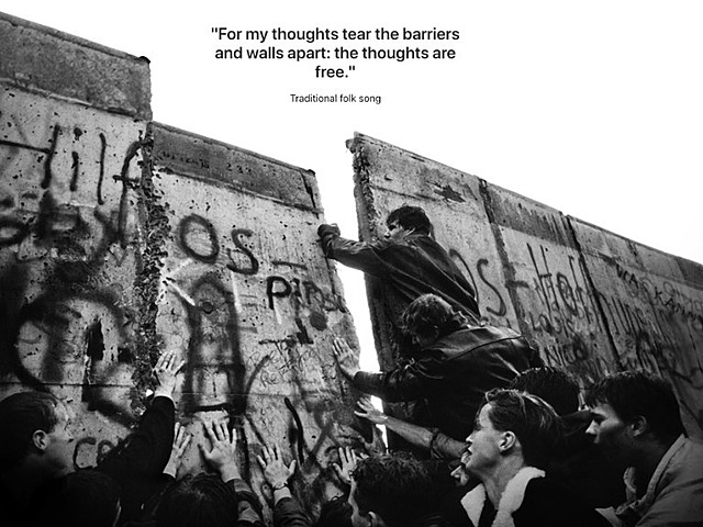 the fall of the Berlin wall