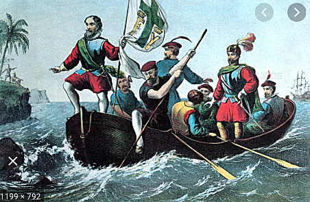 Landing on San Salvador