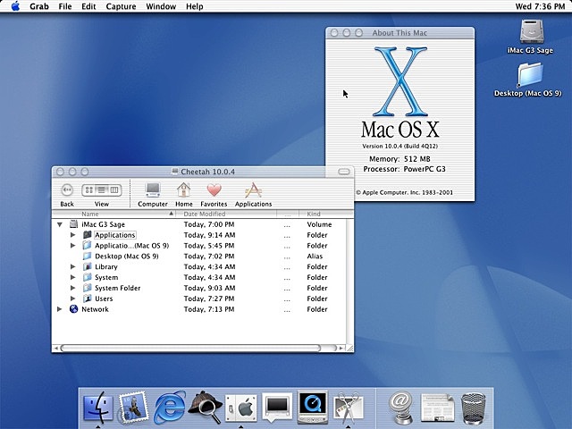 MAC OS X 10.0 Cheetah