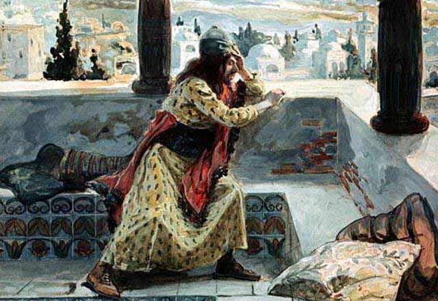 David commits adultery with Bathsheba