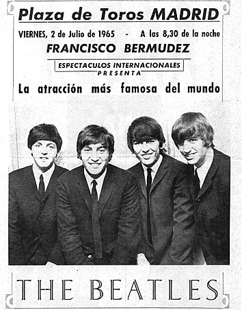 Unica visita de The Beatles a España
