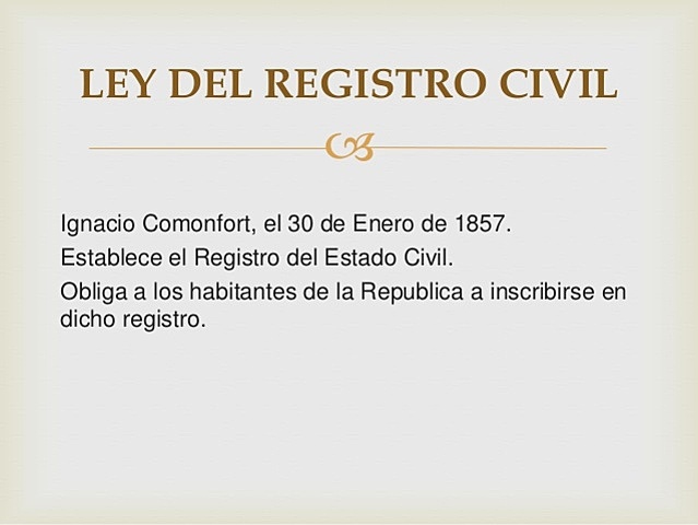 Ley de Registro Civil