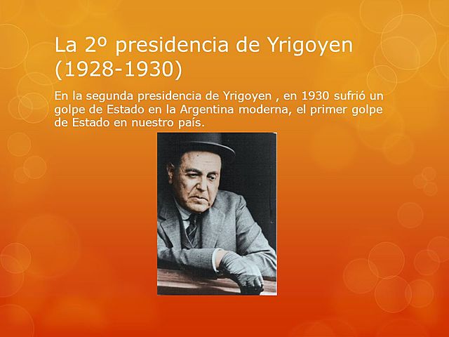 2da Presidencia de Yrigoyen