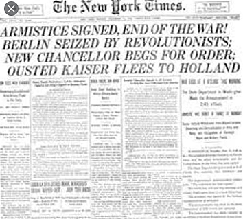 Armistice is signed between the U.S. and Spain