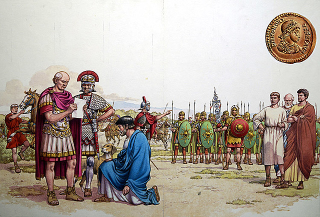 Romans leave Britain