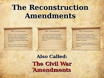 Reconstruction Amendments