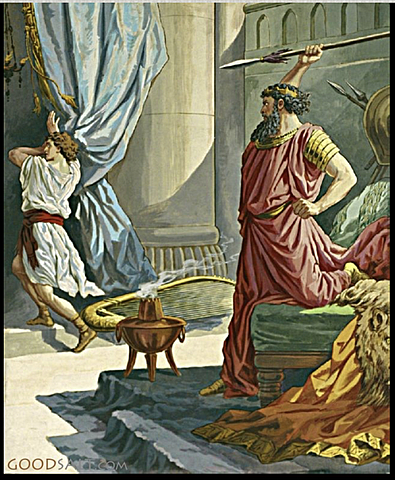 Sauls anger stirs toward David