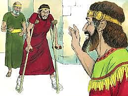 David shows kindness to Mephibosheth
