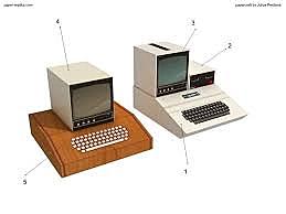 Steve Jobs and Steve Wozniak make the Apple I. This computer allowed users to see what they were doing on a screen, unlike other models. Then an improved version called Apple II came, which sold millions of units