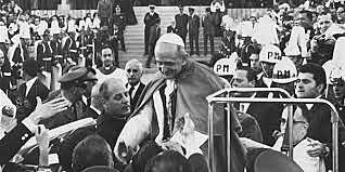 Llego a bogota pablo VI el papa----Paul VI the Pope arrived in Bogota