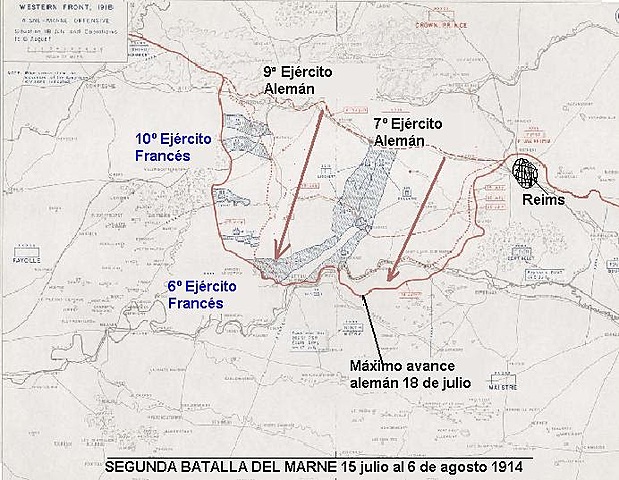 SEGUNDA BATALLA DEL MARNE (ESTE DE PARIS)