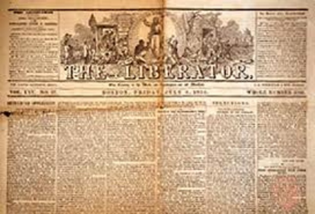 William Lloyd Garrison publishes first issue of the Liberator