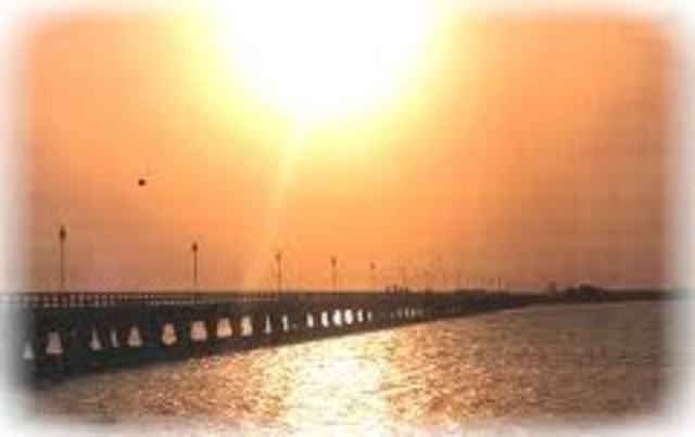 Inauguracion del muelle de Puerto Colombia