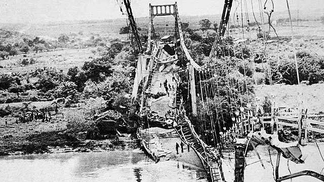 Dinamitan Puente de Oro, una obra millonaria destruida.
