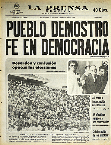 Pueblo salvadoreño busca democracia