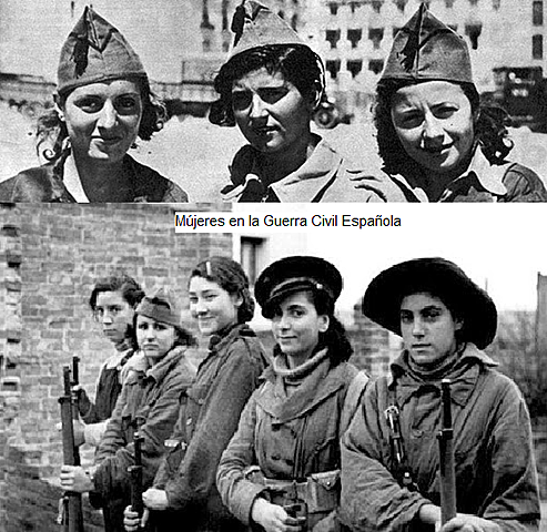 Movilización femenina en la guerra civil