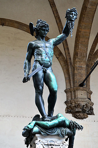 "Perseo con la cabeza de Medusa."