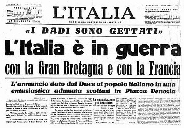 Italia y Alemania invaden territorios por Europa y el Mediterráneo.