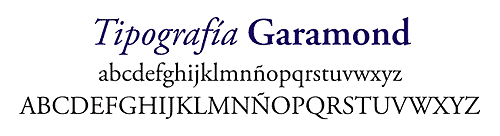 Tipografía Garamond