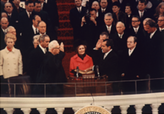 Richard Nixon becomes the first U.S. President to resign