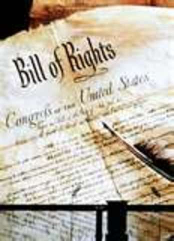 The Bill of Rights became law.