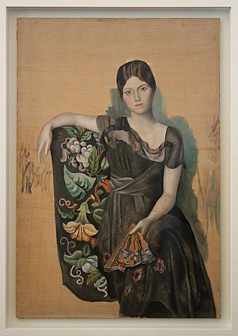 Prof - Achèvement / inachèvement / Pablo Picasso&nbsp;: «&nbsp;Portrait d’Olga dans un fauteuil&nbsp;» (peinture à l’huile sur toile, 130 x 88,8 cm, Musée Picasso, Paris)