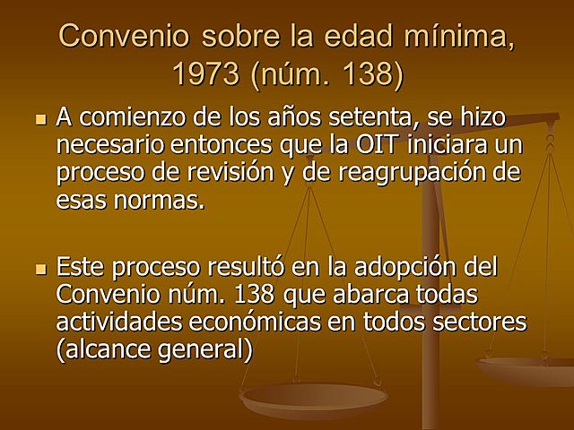 CONVENIO SOBRE LA EDAD MÍNIMA - ONU