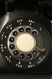 The first rotary dial telephones