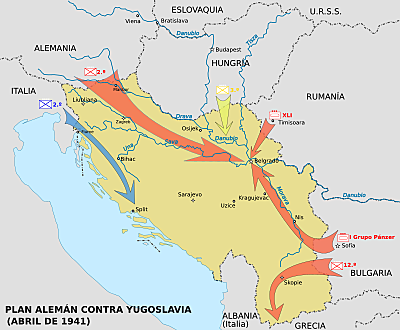 Alemania Invade Yugoslavia y Grecia