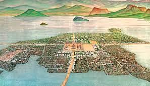 Se funda Tenochtitlan sobre el lago de Texcoco 1325 n.e