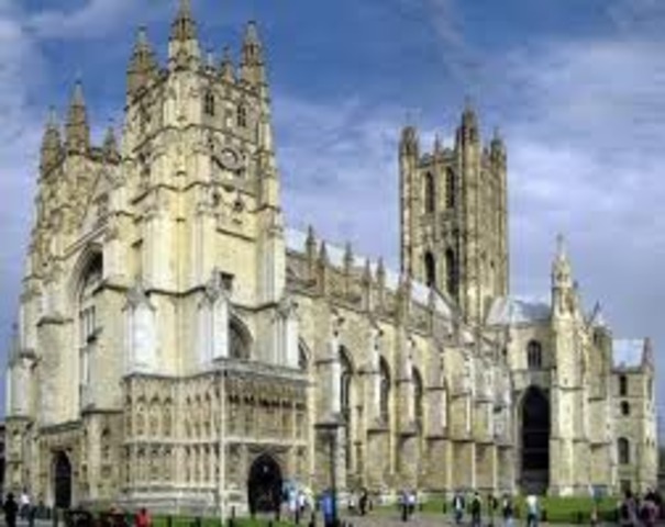 Canterbery becomes England's religious center