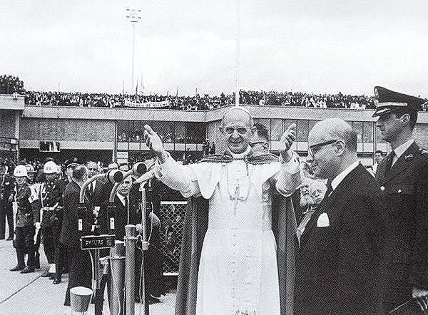 Llegada de Pablo VI