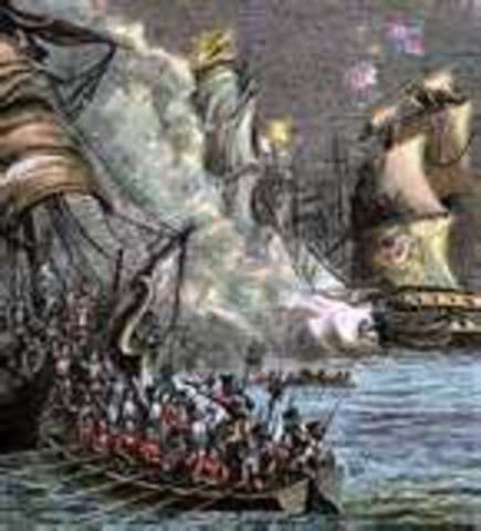English Navy defeated the Spanish Armada.