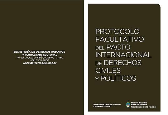 PRIMER PROTOCOLO FACULTATIVO DEL PACTO INTERNACIONAL DE DERECHOS CIVILES Y POLÍTICOS - ONU