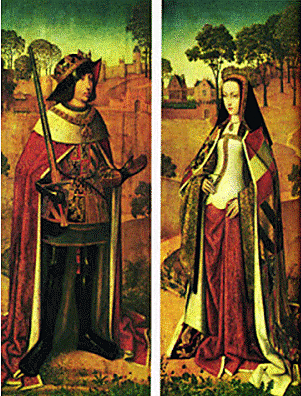 Juana y Felipe I, reyes de Castilla.
