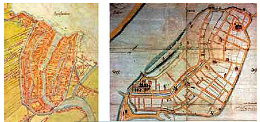 Mapa de los Países Bajos, Deventer.