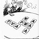 Editorial cartoon mocking fdr's  alphabet agencies