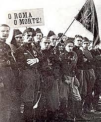 Movilización de fascistas en Roma