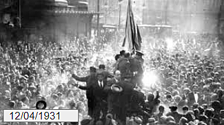 La proclamación de la segunda república